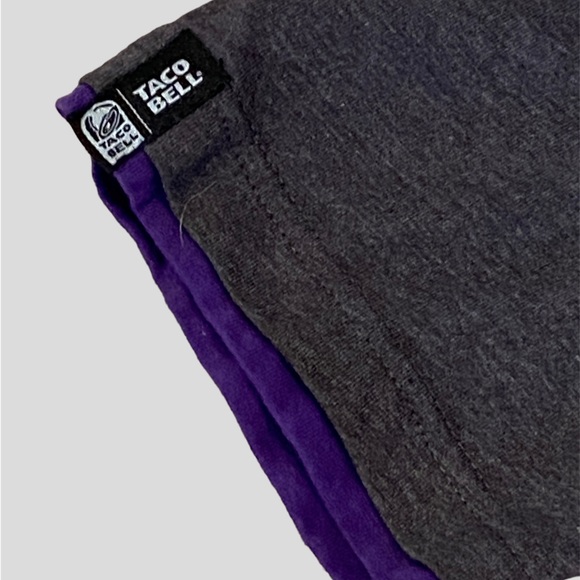 Men's Taco Bell Mock 2-piece Graphic Crew Neck Tee Shirt T-Shirt Size Medium EUC - Picture 4 of 5